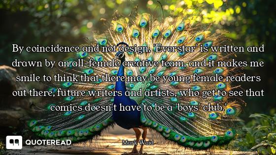 By coincidence and not design, 'Everstar' is written and drawn by an all-female creative team, and i...