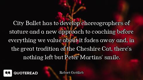 City Ballet has to develop choreographers of stature and a new approach to coaching before everythin...