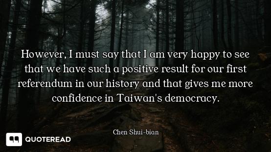 However, I must say that I am very happy to see that we have such a positive result for our first re...