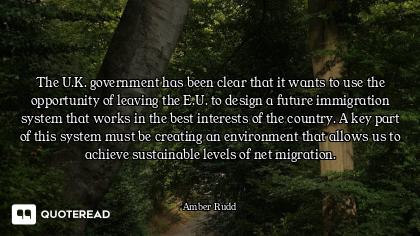 The U.K. government has been clear that it wants to use the opportunity of leaving the E.U. to desig...