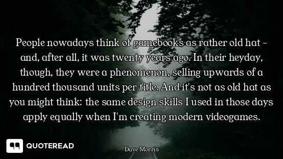 People nowadays think of gamebooks as rather old hat - and, after all, it was twenty years ago. In t...