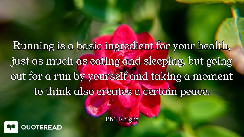Running is a basic ingredient for your health, just as much as eating and sleeping, but going out fo...