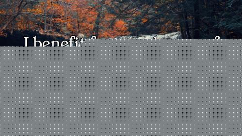 I benefit from a change of scenery; it's always inspiring.