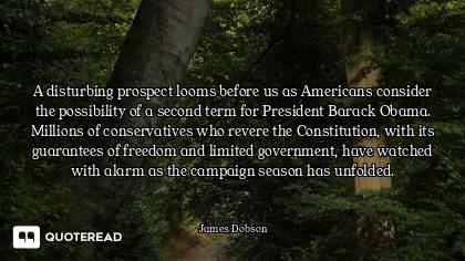 A disturbing prospect looms before us as Americans consider the possibility of a second term for Pre...