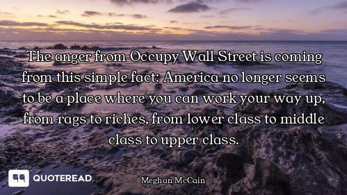 The anger from Occupy Wall Street is coming from this simple fact: America no longer seems to be a p...