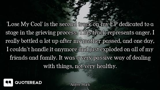 'Lose My Cool' is the second track on my EP dedicated to a stage in the grieving process. This track...