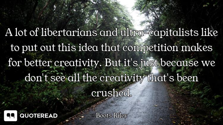 A lot of libertarians and ultra-capitalists like to put out this idea that competition makes for bet...