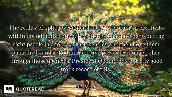 The reality of split government puts a premium on creativity within the administration. President Ob...