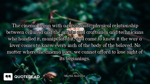 The cinema began with a passionate, physical relationship between celluloid and the artists and craf...