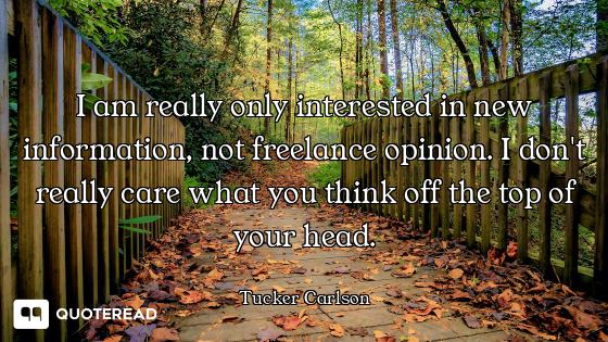 I am really only interested in new information, not freelance opinion. I don't really care what you...