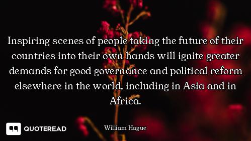 Inspiring scenes of people taking the future of their countries into their own hands will ignite gre...