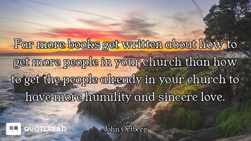 Far more books get written about how to get more people in your church than how to get the people al...