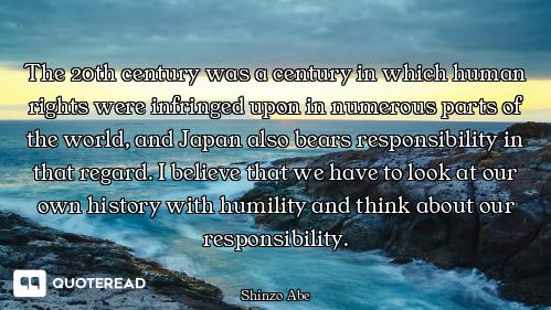 The 20th century was a century in which human rights were infringed upon in numerous parts of the wo...