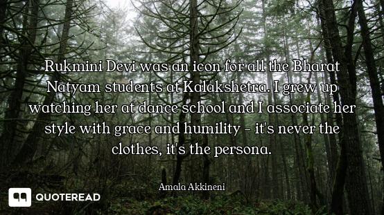 Rukmini Devi was an icon for all the Bharat Natyam students at Kalakshetra. I grew up watching her a...