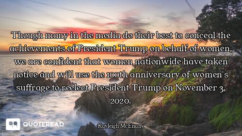 Though many in the media do their best to conceal the achievements of President Trump on behalf of w...