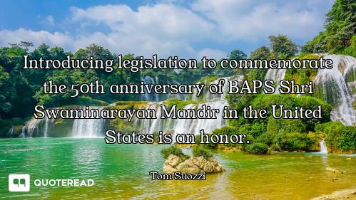 Introducing legislation to commemorate the 50th anniversary of BAPS Shri Swaminarayan Mandir in the...