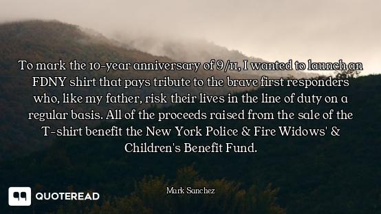 To mark the 10-year anniversary of 9/11, I wanted to launch an FDNY shirt that pays tribute to the b...