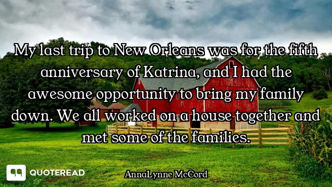 My last trip to New Orleans was for the fifth anniversary of Katrina, and I had the awesome opportun...