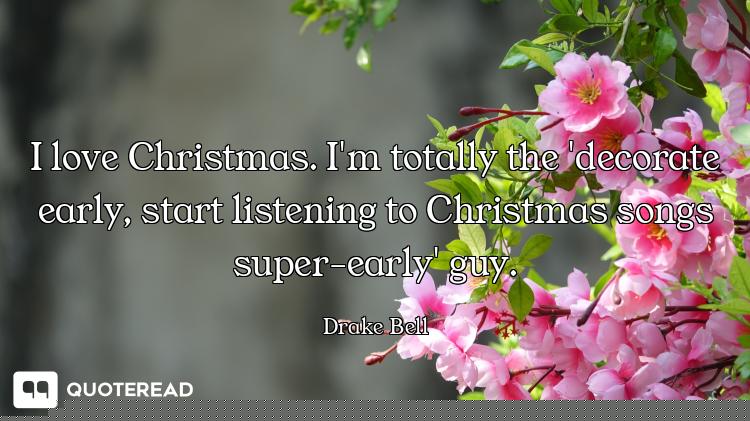 I love Christmas. I'm totally the 'decorate early, start listening to Christmas songs super-early' g...