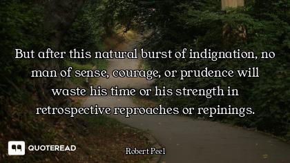 But after this natural burst of indignation, no man of sense, courage, or prudence will waste his ti...