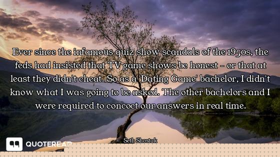 Ever since the infamous quiz show scandals of the 1950s, the feds had insisted that TV game shows be...